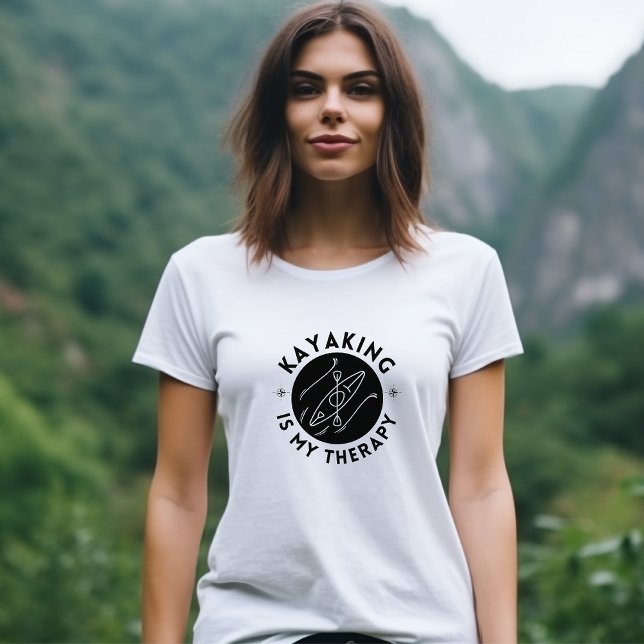 Kajakfahren ist meine Therapie 3 Frauen T-Shirt (Von Creator hochgeladen)