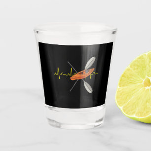 Kajakfahren Kanufahren Schnapsglas