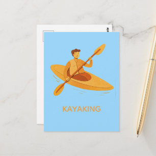 Kajakfahren Postkarte