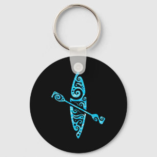 Kajakfahrer Kanufahren Paddeln Boot Liebhaber Kaja Schlüsselanhänger