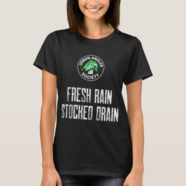 Kajakfischen, wo dein Hintern nass wird und deine  T-Shirt (Vorderseite)