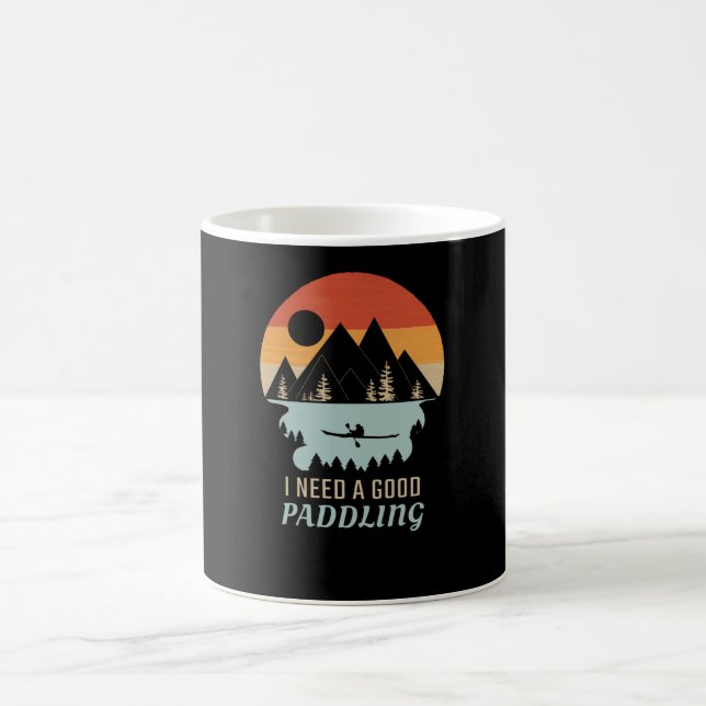 Kajakgebirge Retro Kaffeetasse (Mittel)