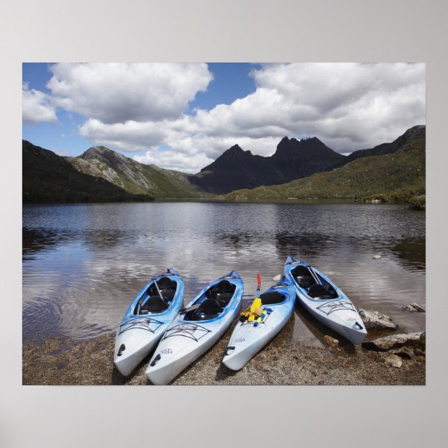 Kajaks, Cradle Mountain und Dove Lake, Cradle Poster (Vorne)
