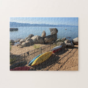 Kajaks durch Lake- Tahoepuzzlespiel Puzzle
