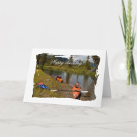 Kajaks in der Erholung; glücklich zum Geburtstag