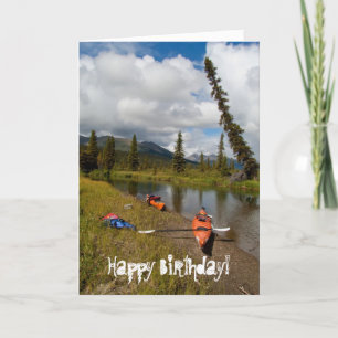 Kajaks in der Erholung; glücklich zum Geburtstag Karte