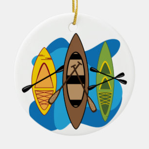 Kajaks Keramik Ornament