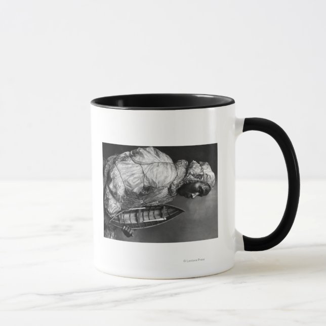 Kajakschuh mit wasserfester Jacke mit Spielzeugboo Tasse (Rechts)