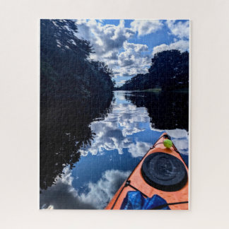 Kajakspiegelungen auf dem See Puzzle