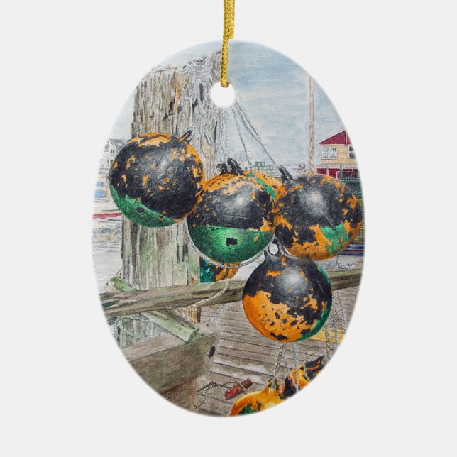 Kajenschutz Kunstwerk Keramik Ornament (Vorne)