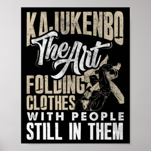 Kajukenbo Kunstfräsen mit People Karate J Poster