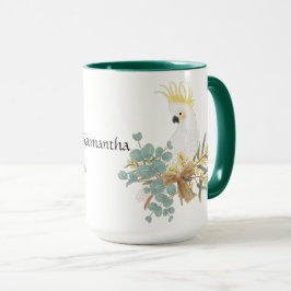 Kakadu-Blume Personalisiert Tasse