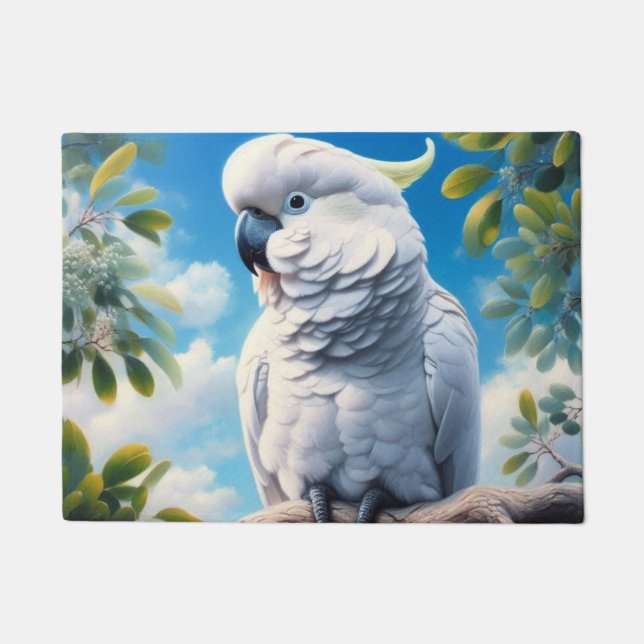 Kakadu-Kunst Fußmatte (Vorderseite)