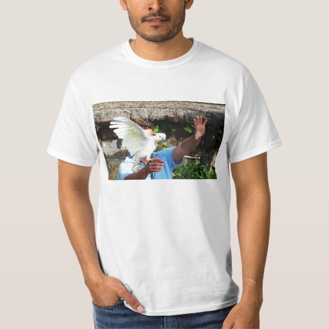Kakadu mit Flügel T-Shirt (Vorderseite)