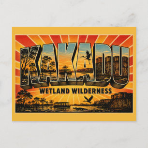 Kakadu-Nationalpark-Feuchtgebiet-Wildnis Postkarte