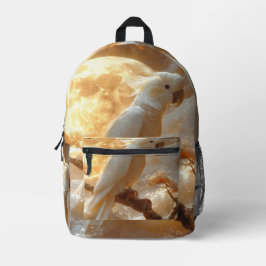 Kakadu-Papagei Fantasy-Traumlandschaft Bedruckter Rucksack