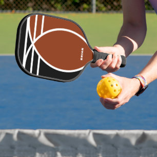Kakao braun und schwarz pickleball schläger