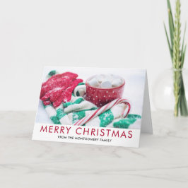 Kakao | Candy Cane | Scarf & Mitt Weihnachten Karte