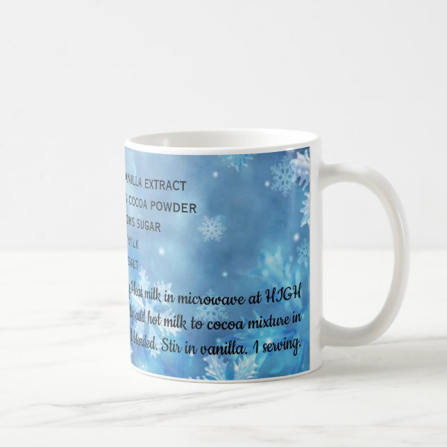 Kakao-Cup mit Rezept für eine Portion Tasse (Rechts)