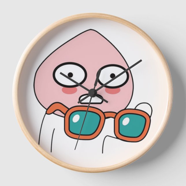 Kakao Emoticons - Charmante Apeach Edition Uhr (Vorderseite)