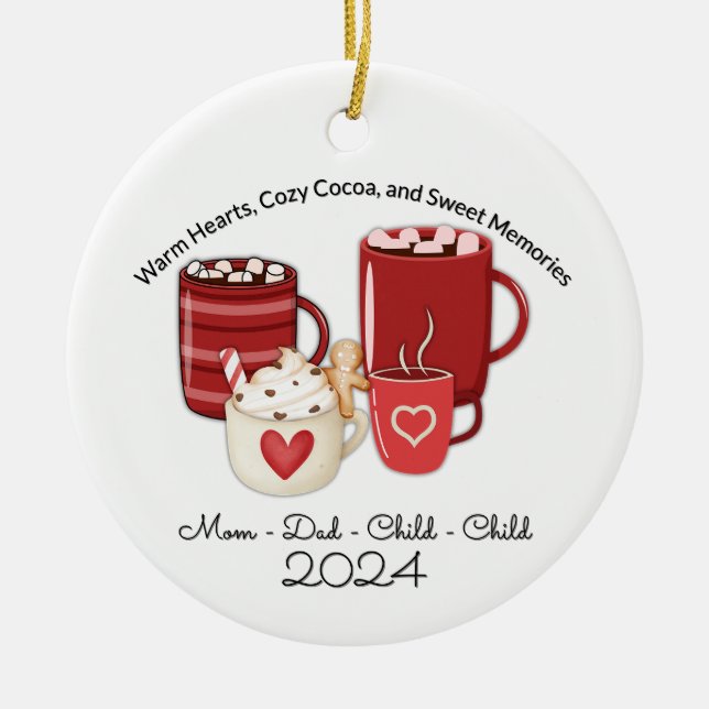 Kakao für vier keramik ornament (Vorne)