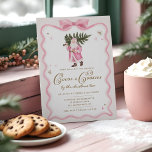 Kakao & Kekse Weihnachts-Party Retro Pink Santa Ma Einladung<br><div class="desc">Laden Sie Ihre Freunde und Familie ein, um die Urlaubssaison mit Wärme und Süße durch diese köstliche Kakao & Cookies durch die Einladung von Weihnachtsbaum zu feiern. Mit Liebe und Kreativität entworfen, präsentiert sich die Einladung mit unserem handgemalten Aquarellbild eines Vintag rosa Weihnachtsmannes, das eine Dampfkakaotasse freudig hält. Über den...</div>