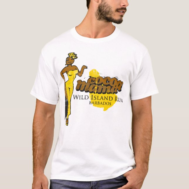 Kakao-Mutter Rum T-Shirt (Vorderseite)