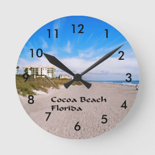 Kakao Strand Florida Runde Wanduhr