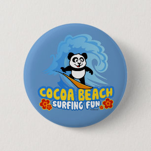 Kakao-Strand-surfender Spaß Button