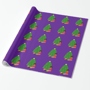 Kakao-Süsse-lila Weihnachtsverpackungs-Papier Geschenkpapier