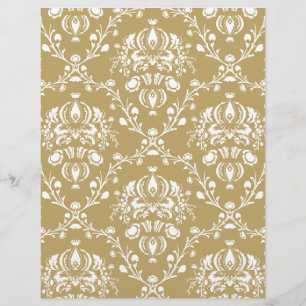 Kakao und Creme Damask
