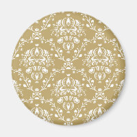 Kakao und Creme Damask
