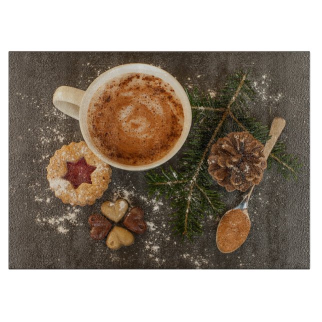 Kakao und Gewürze Schneidebrett (Vorderseite)