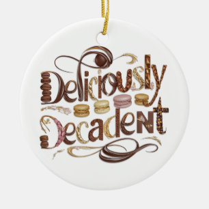 Kakao- und Schokoladendesign Keramik Ornament