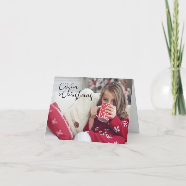 Kakao und Weihnachten Karte (Vorderseite)