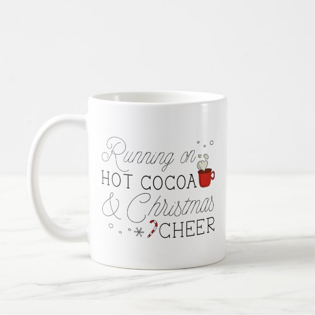 Kakao und Weihnachtsgeschenk Kaffeetasse (Links)