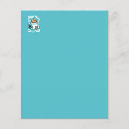 Kakao und Wintergarten - Schneefall-Kakaoanrufe