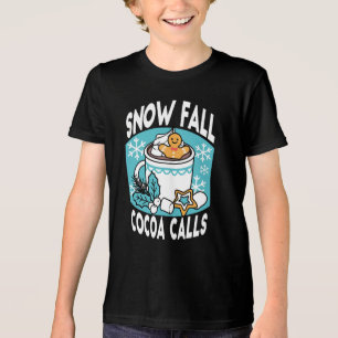 Kakao und Wintergarten - Schneefall-Kakaoanrufe Tri-Blend Shirt
