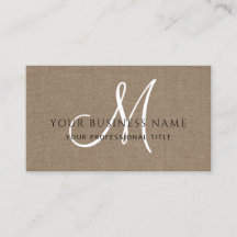 Kakaobrenne Linen Einfache Minimale Monogramm