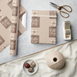 Kakaocreme-Kaffee Erster Bogen Geschenkpapier