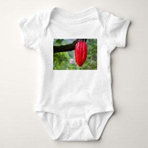 Kakaofrucht rot baby strampler