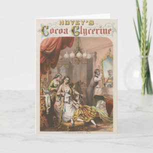 Kakaoglyzerin von Hovey, Circa 1860 Karte