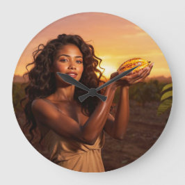 KAKAOMAGIE GROßE WANDUHR