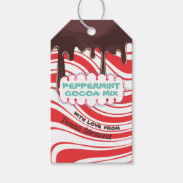 Kakaomix in einem Glas-Geschenk-Tag Anweisungen Pf Geschenkanhänger