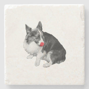 Kakaopause, rosa Zunge Steinuntersetzer