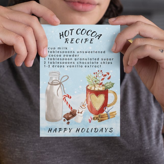 Kakaoschokolade Rezept Weihnachten Postkarte (Von Creator hochgeladen)