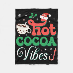 Kakaostimmung mit Zuckerstange Lustiges Weihnachte Fleecedecke