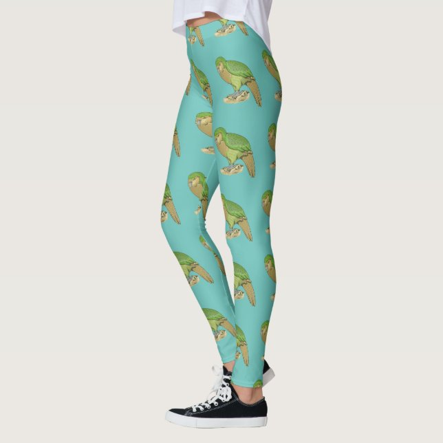 Kakapo-Abbildung Leggings (Links)