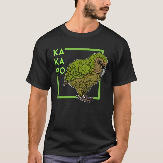 Kakapo birds biologist birdwatchig ornithologist   T-Shirt (Vorderseite)