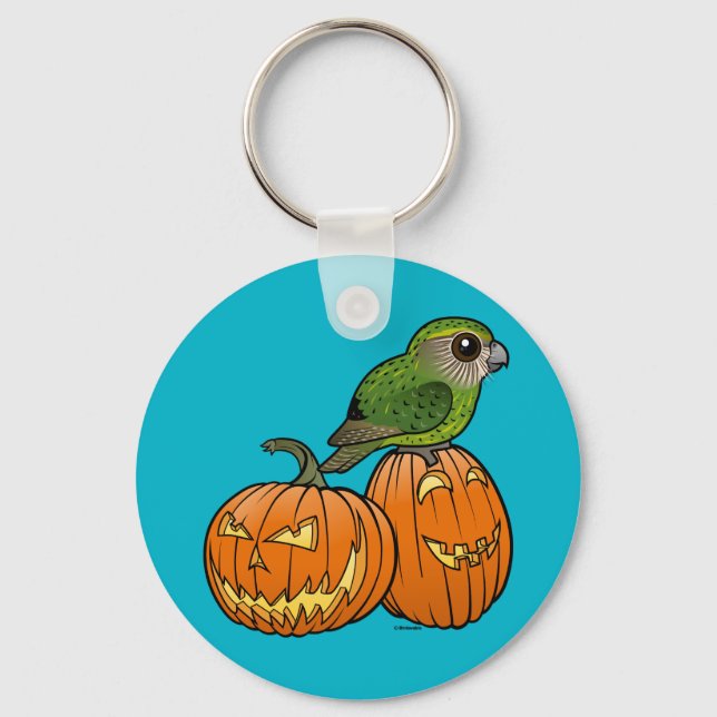 Kakapo Halloween Schlüsselanhänger (Vorderseite)